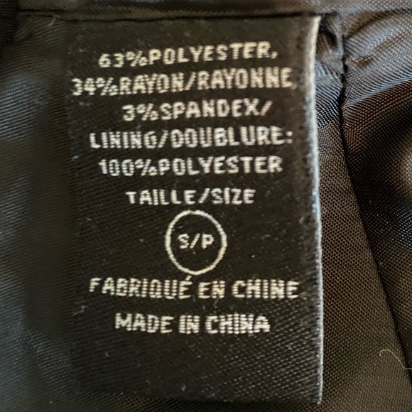 Tuxedo Cropped Black Dress Jacket. Size S - Picture 4 of 8